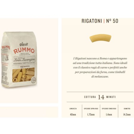 RIGATONI 50 RUMMO PROFESSIONALE KG.1